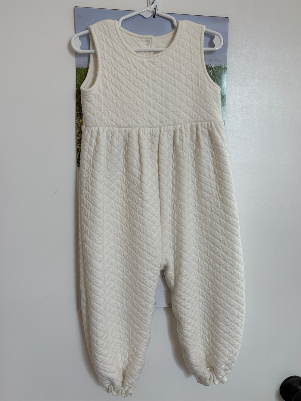 The Beaufort Bonnet Company Cream Quilted Rebecca Romper